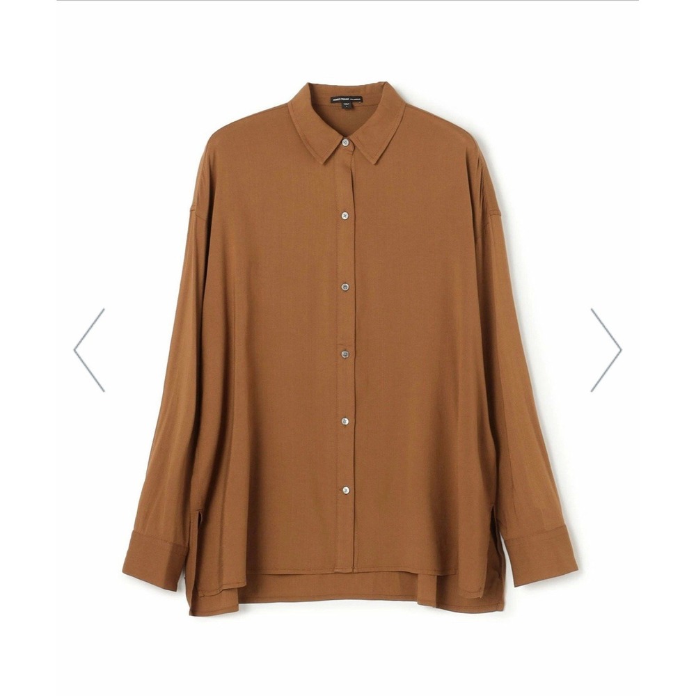 NWT Standard James Perse Womens Oversized Button Down Shirt‎ Size 2 MSRP $325